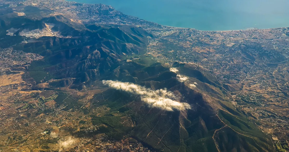 Aerial view of Sierra de Mijas — Helicopter Transfers, 2026 guide